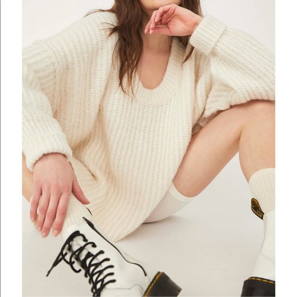 New! Free People Blue Bell Chunky Oversized SweaterNWT - Picture 4 of 10